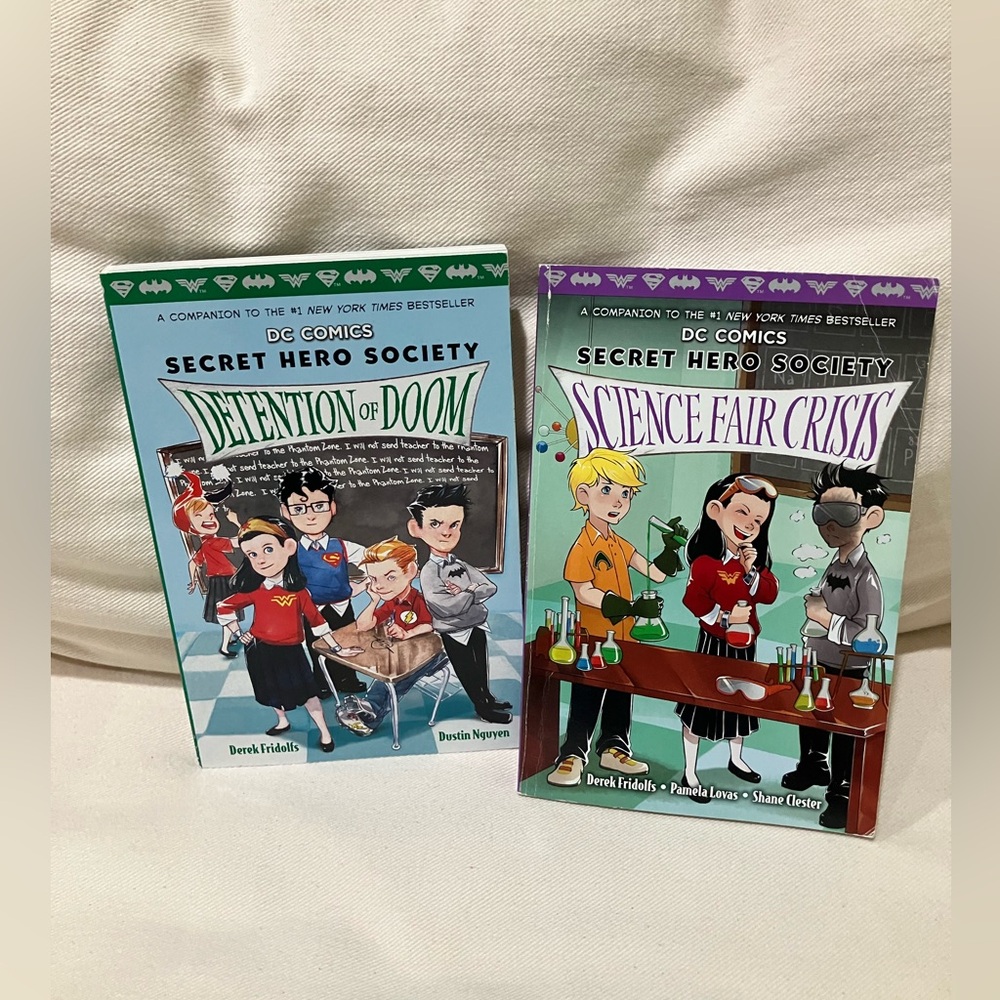 DC Comics Secret Hero Society book lot of 2 Derek Fridolfs